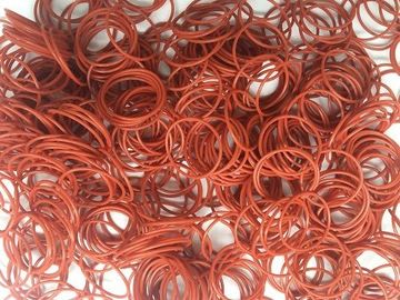 Pequeña trayectoria del escape de la superficie de lacre del bloque del color rojo de los anillos de goma de los sellos estáticos