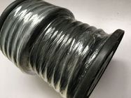 Resistente de alta temperatura del cordón de goma redondo sólido de la industria química en negro