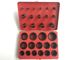 Red Colour Rubber O Ring Kit , Aerospace Standard AS568A FKM O Ring Kit