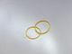 Light Weight Yellow Industrial O Rings , Hydraulic Fluids Thin Rubber O Rings